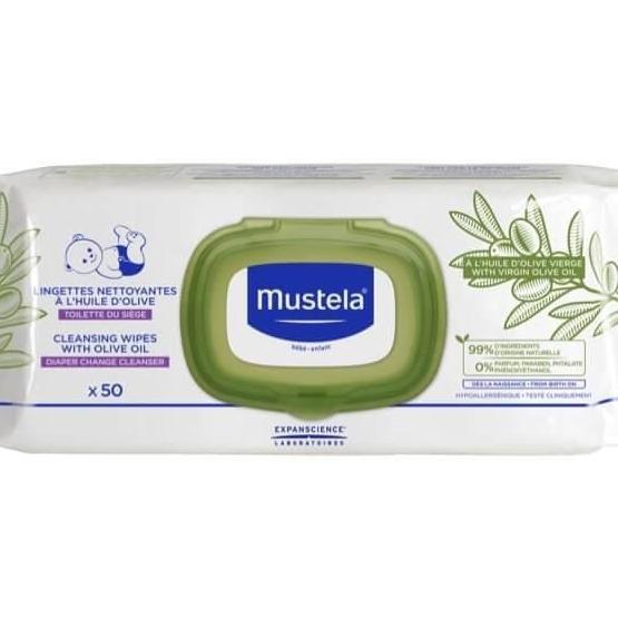 Mustela 50'li Zeytinyağlı Alt Değiştirme Mendili