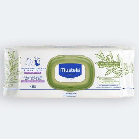 Mustela 50'li Zeytinyağlı Alt Değiştirme Mendili
