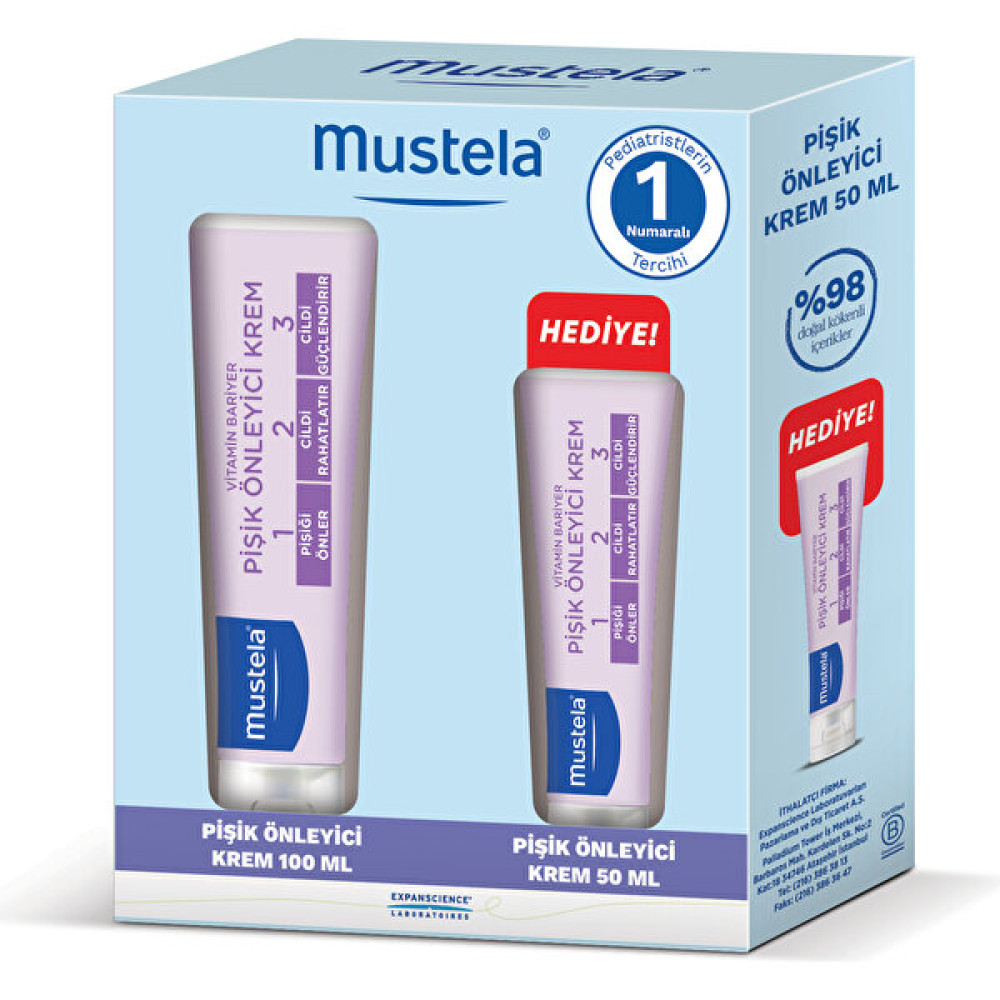 Mustela Pişik Önleyici Krem Seti 100 ml + 50 ml Pişik Önleyici Krem Fiyatı