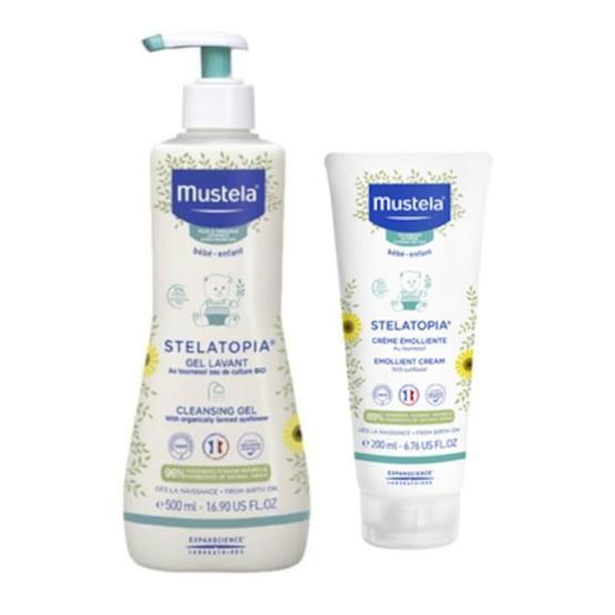 Mustela Stelatopia 500 ml Cleansing Cream+200 ml Emollient Cream Seti Bebek Şampuanı Fiyatı