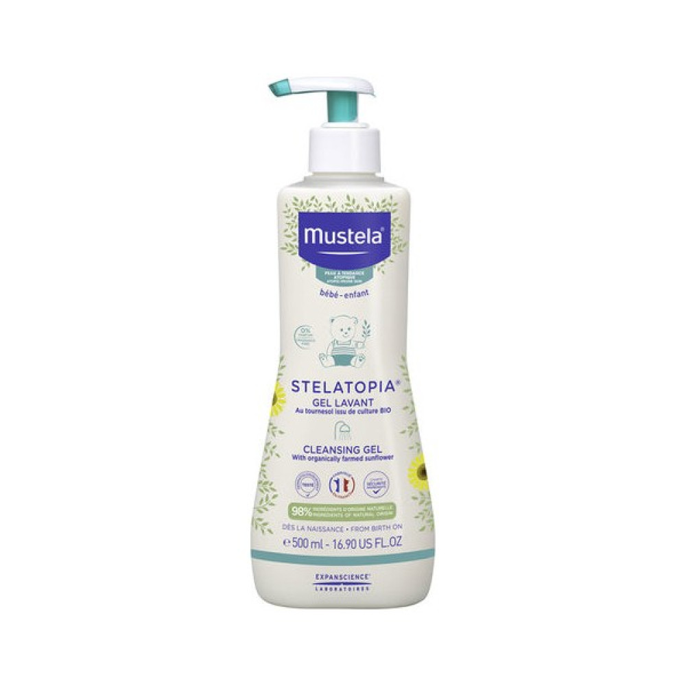 Mustela Stelatopia Gel Lavant Cleansing Gel 500 ml Şampuan Bebek Şampuanı Fiyatı