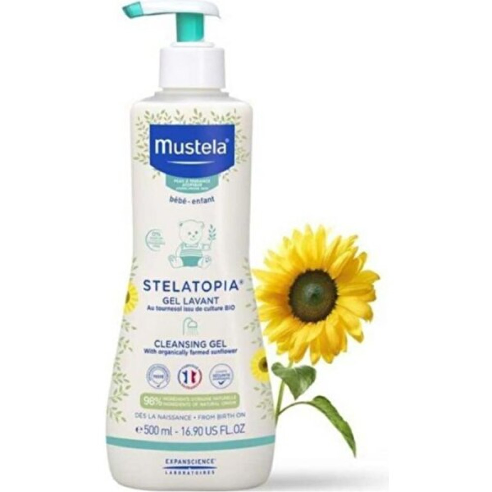 Mustela Stelatopia Gel Lavant Cleansing Gel 500ML - Şeffaf Bebek Şampuanı Fiyatı