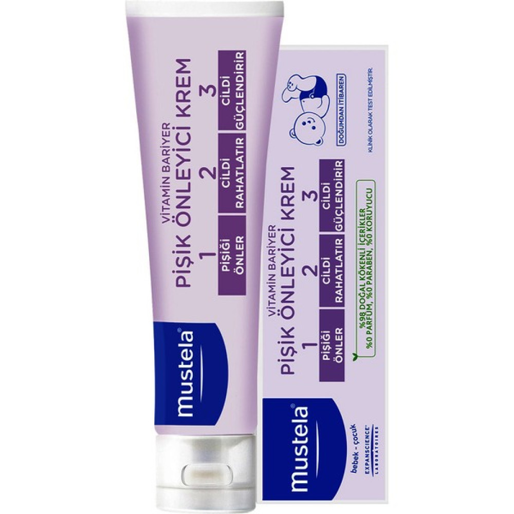 Mustela Vitamin Bariyer Pişik Önleyici Krem - Vitamin Barrier 1-2-3 Cream 50 ml Yeni Tarihli Pişik Önleyici Krem Fiyatı