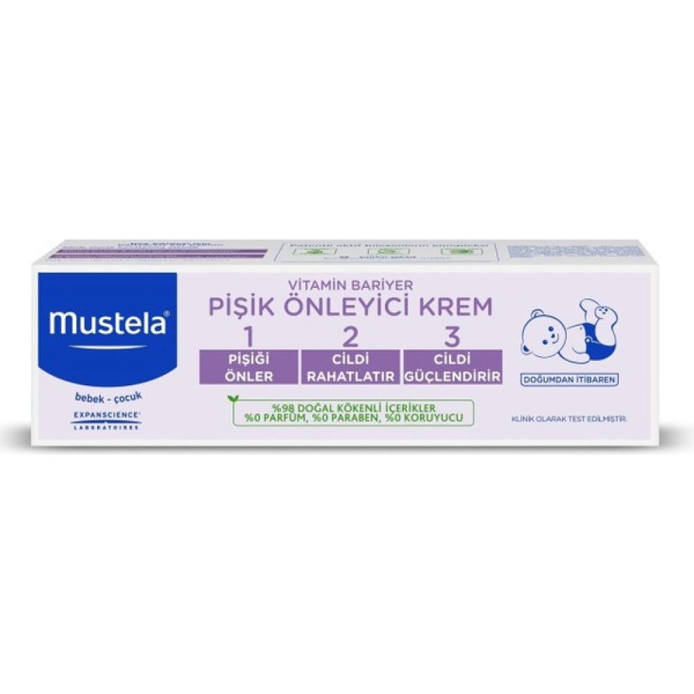 Mustela Vitamin Barrier 1-2-3 Cream 100ML Pişik Önleyici Krem Fiyatı