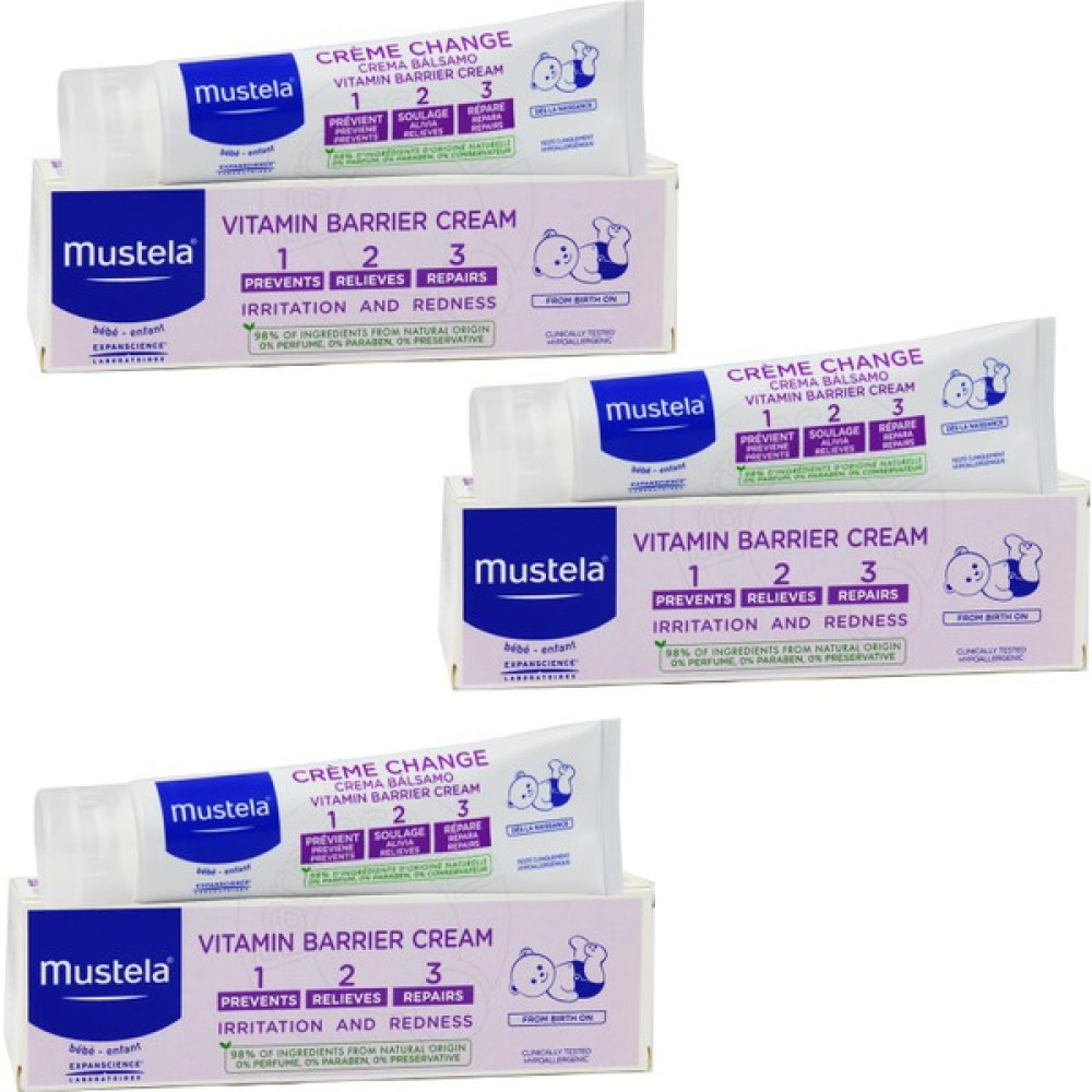 Mustela Vitamin Barrier 1 - 2 - 3 Pişik Kremi 100 ml 3 Adet Pişik Önleyici Krem Fiyatı