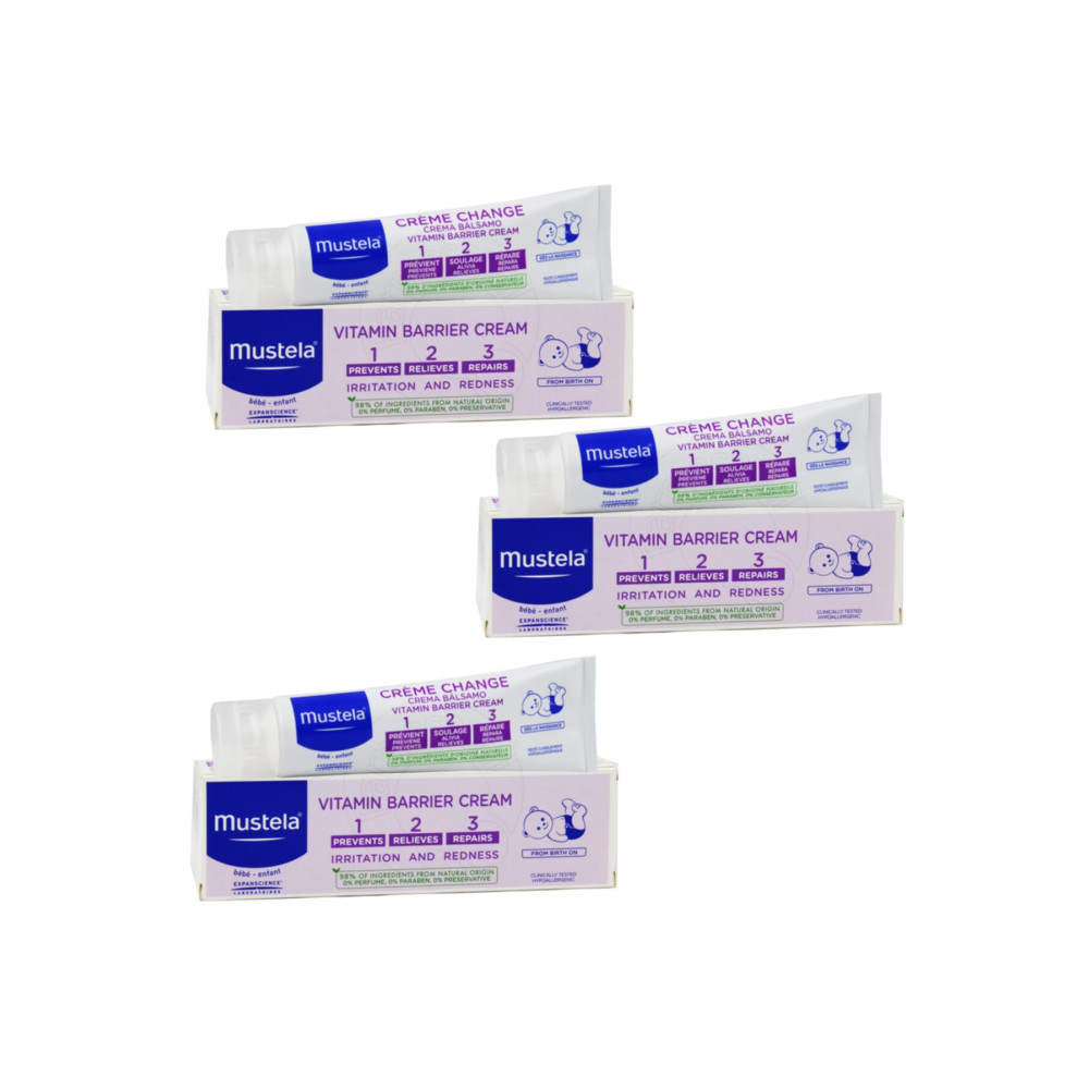Mustela Vitamin Barrier 1-2-3 Pişik Kremi 100 Ml 3 Adet Bebek Vücut Kremi Fiyatı