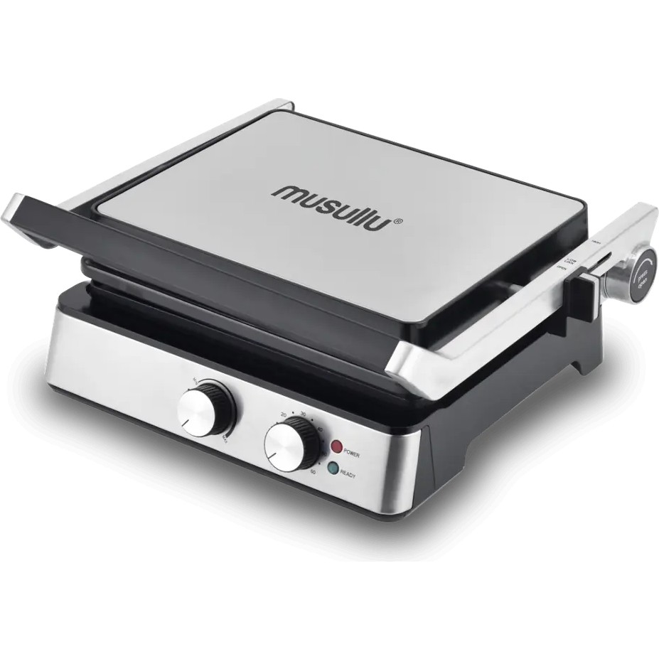 Musullu 2037 Tost, Izgara ve Waffle Makinesi – 1800 W - Inox - Siyah Tost Makineleri Fiyatı