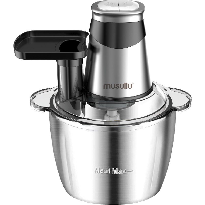 Musullu 3 Litre Rondo Doğrayıcı 4 Bıçaklı Paslanmaz Çelik Malzeme ile Şık ve Güçlü - Gri Doğrayıcılar / Rondolar Fiyatı