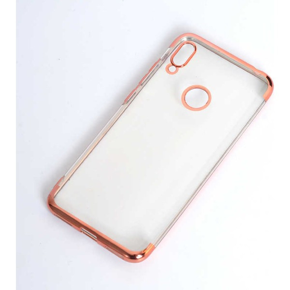 Mutaks Huawei Y6S 2019 Uyumlu Kılıf Kenarları Renkli Lazer Silikon Kapak - Rose Gold Cep Telefonu Kılıfı Fiyatı