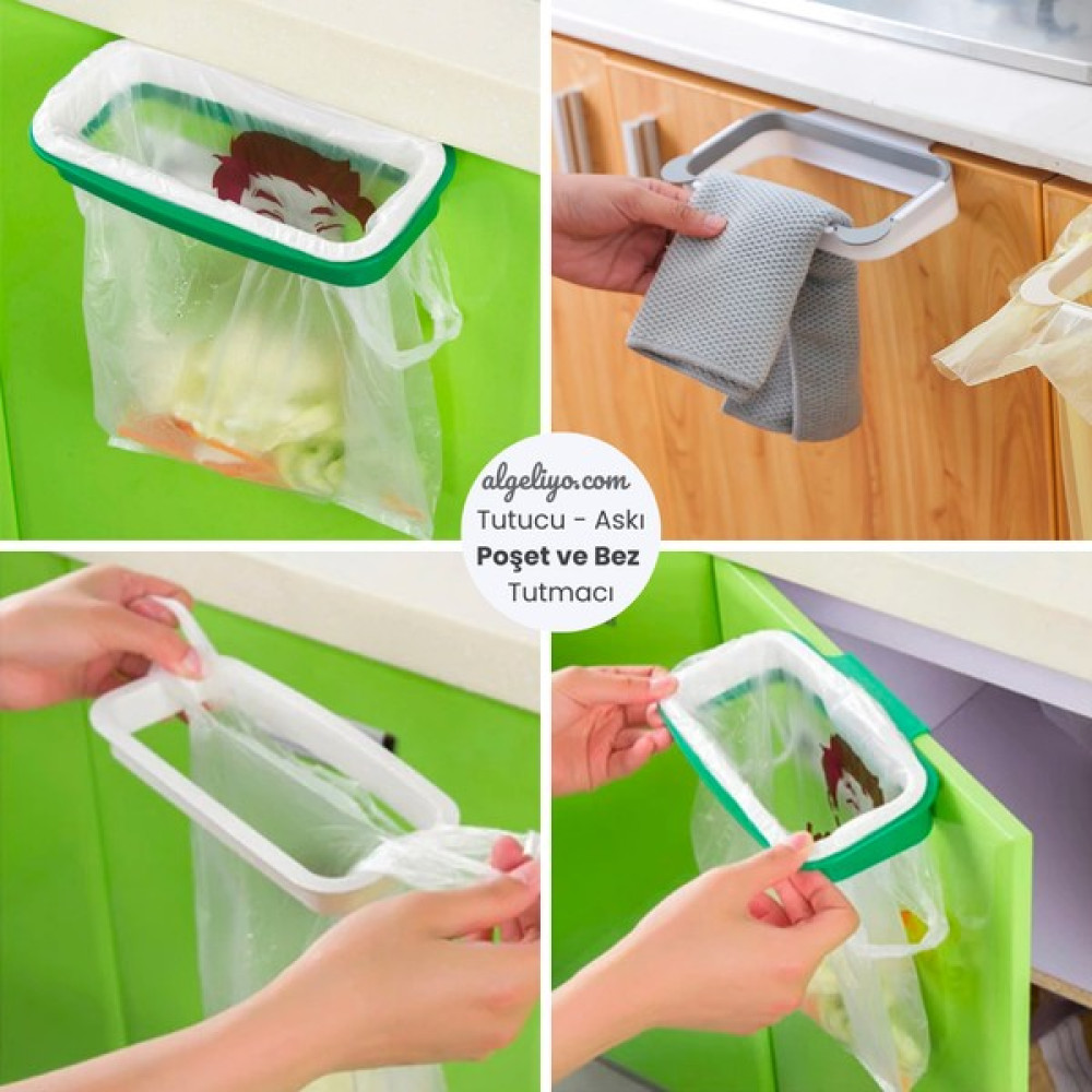 Mutfak Banyo Tezgah Üstü Portatif Çöp Poşeti Tutma Tutucu Aparat Bey Tutucu Aparatı Antibakteriyel Çöp Kovaları Fiyatı
