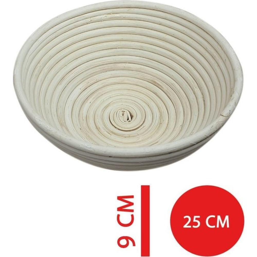 Mutfak Kitap Bambu Hamur Mayalama Sepeti Bezli Bambu H9 Cap25 cm - 1 Adet Saklama Kapları Fiyatı
