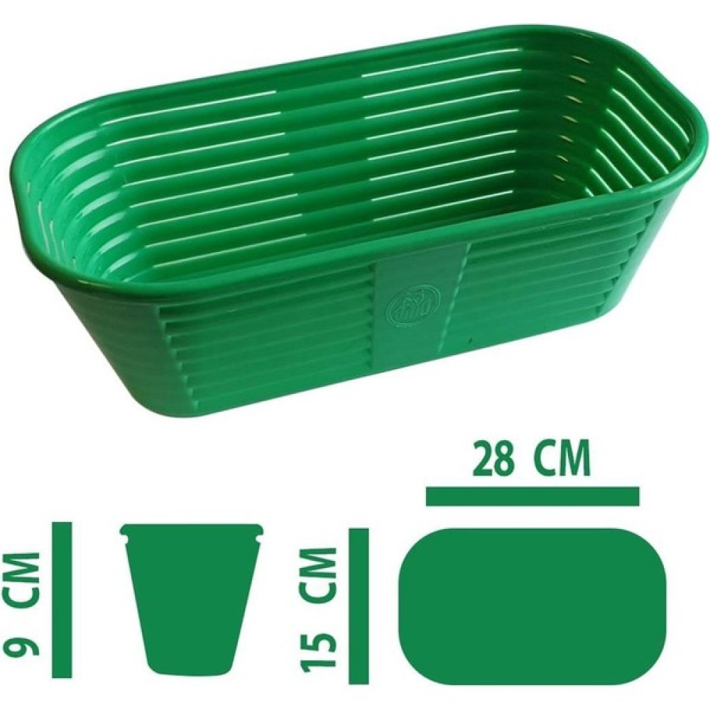 Mutfak Kitap Oval Yeşil Plastik Ekmek Mayalama Sepeti 28X15X9 cm Saklama Kapları Fiyatı