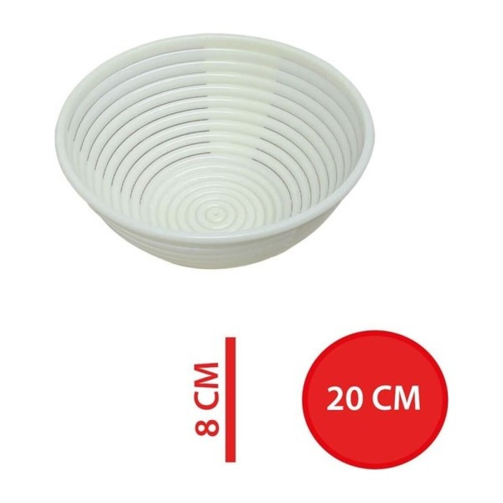 Mutfak Kitap Yuvarlak Plastik Bambu Tipi Ekmek Mayalama Sepeti 20X8 cm Mutfak Tekstili Fiyatı