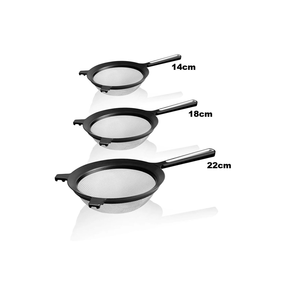 Mutfak Köşesi Tencereye Takılabilen 3 Boy Tel Süzgeç Seti-Un Eleği-Süzgeç-Kevgir 22cm-18cm-14cm Mutfak Gereçleri Fiyatı