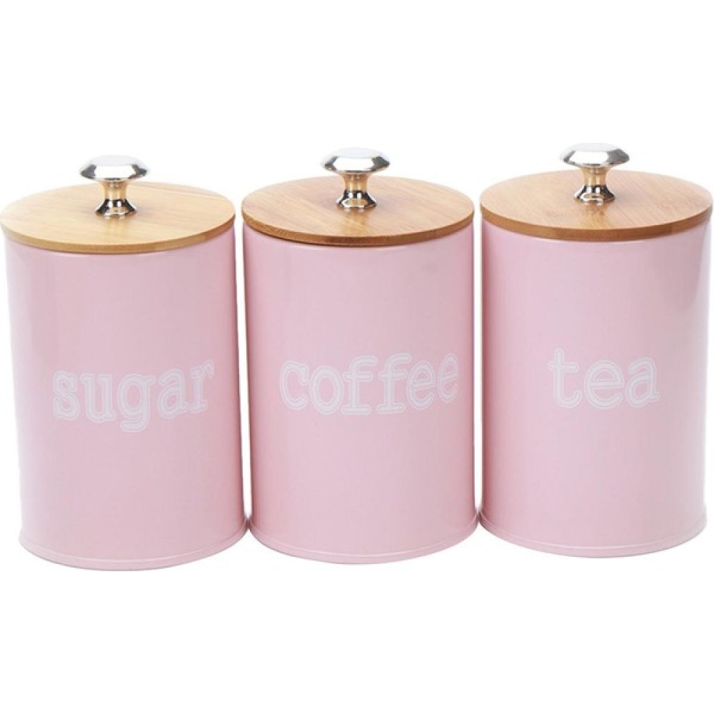 Mutfak Metal Baharat Baharat Hava Geçirmez Teneke Kutu Çay Kahve Kavanoz W / Kapak Pembe(Yurt Dışından) - Pembe - 3 Adet - 984 ml Saklama Kapları Fiyatı