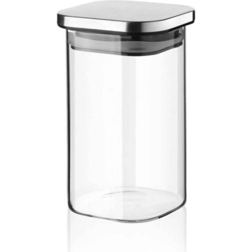 Mutfak Online Metal Kavanoz Orta Boy - Şeffaf - 700 ml - 1 Adet Saklama Kapları Fiyatı