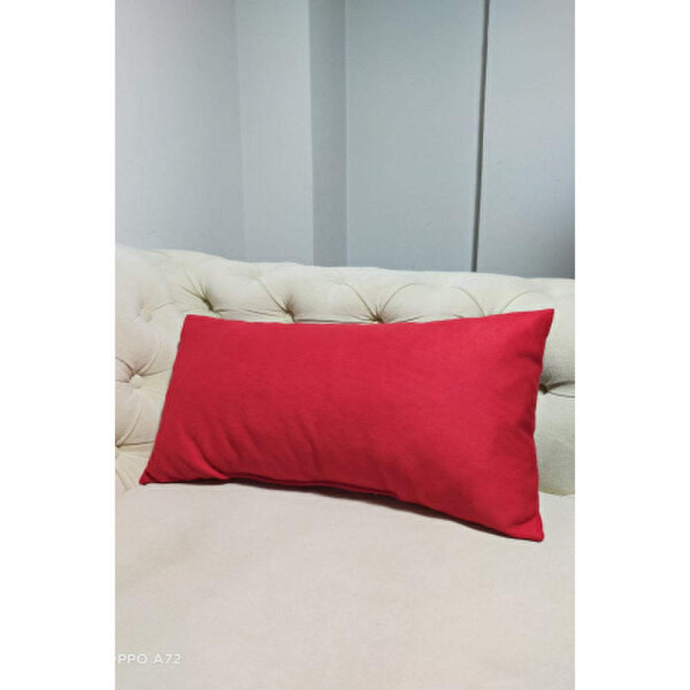 Mutfakta Moda Kırmızı Dekoratif Kırlent / Dikdörtgen Tay Tüyü 55 x 25 cm Kırlent Kırlent / Mobilya Yastığı Fiyatı