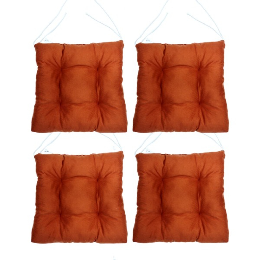 Mutfakta Moda Sandalye Minderi / Renkli Bahar Serisi Tay Tüyü 4 Lü Sandalye Minderi - Acı Kahve - 40 x 40 cm Salon & Oturma Odası Tekstili Fiyatı