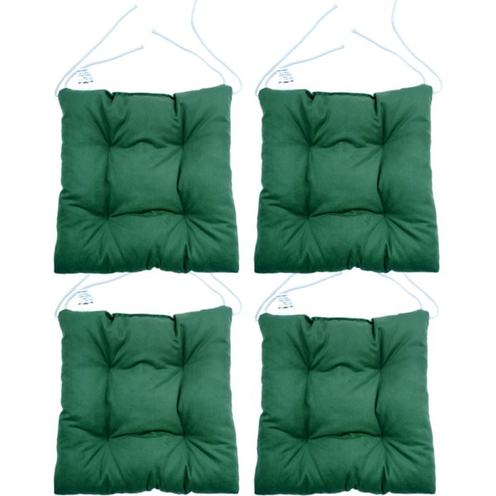 Mutfakta Moda Sandalye Minderi / Renkli Bahar Serisi Tay Tüyü 4 Lü Sandalye Minderi - Yeşil - 40 x 40 cm Salon & Oturma Odası Tekstili Fiyatı