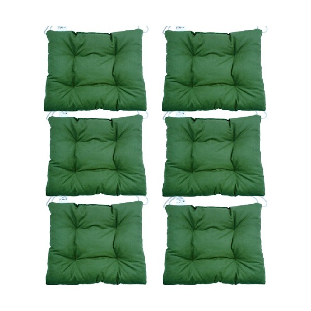 Mutfakta Moda Yeşil Sandalye Minderi 6 Lı - 39 x 41 cm Salon & Oturma Odası Tekstili Fiyatı