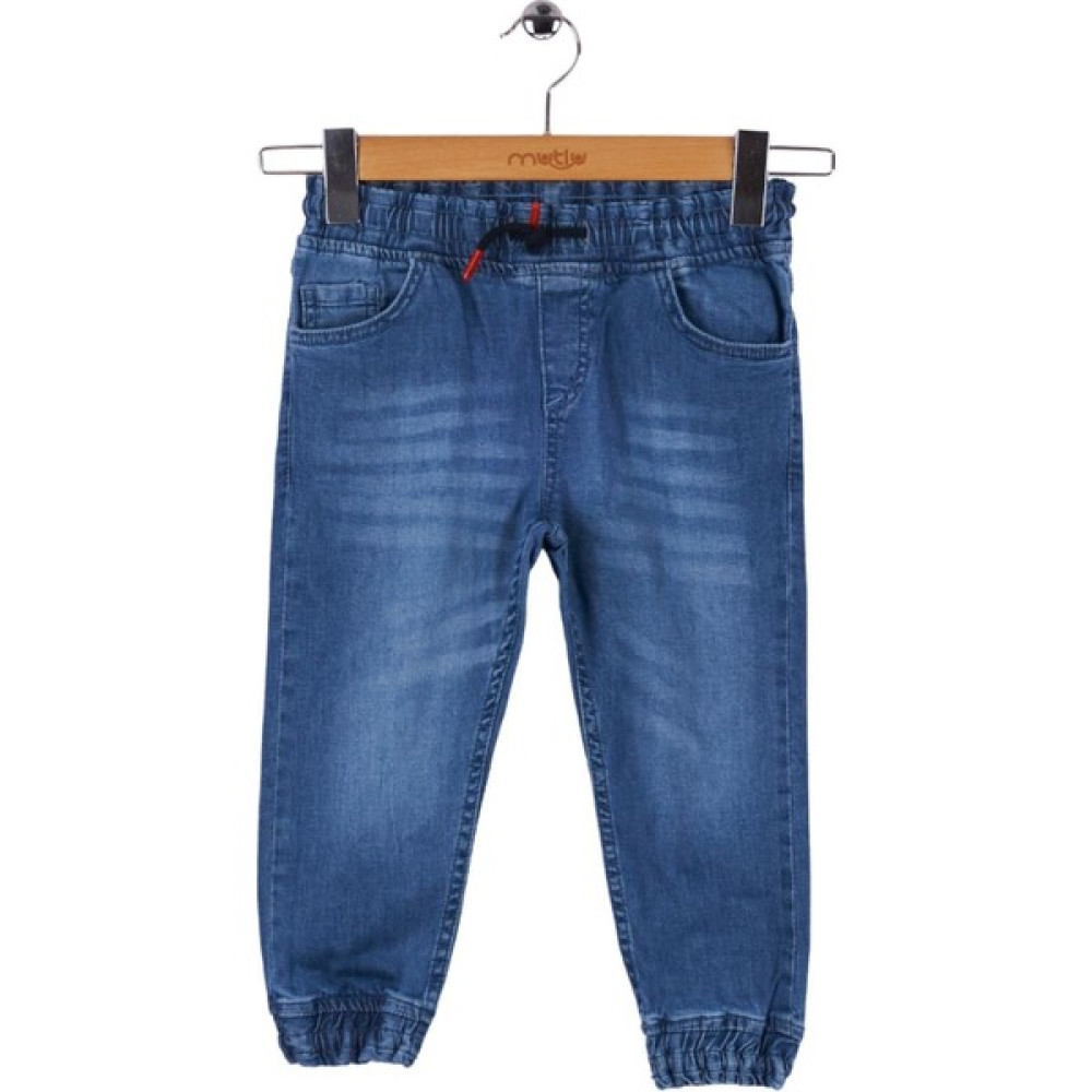 Mutlu Kids Beli ve Paçası Lastikli Erkek Çocuk Kot Pantolon Erkek Çocuk Pantolon Fiyatı