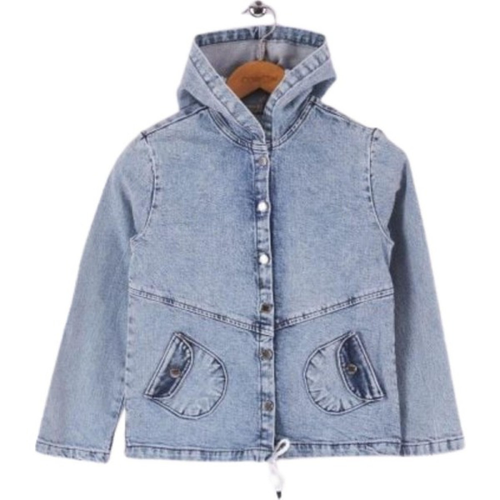 Mutlu Kids Kapüşonlu Kız Çocuk Kot Ceket Kız Çocuk Mont Fiyatı