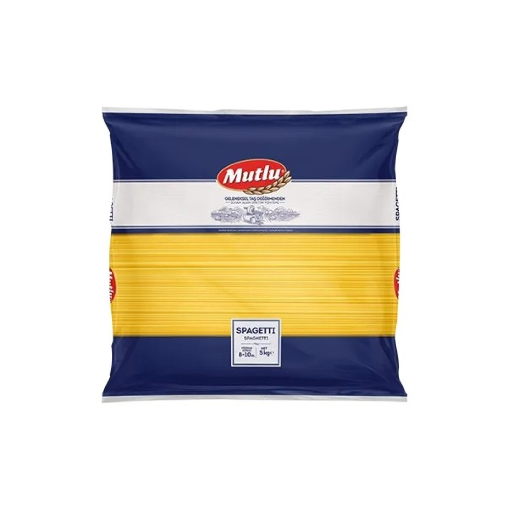 Mutlu Makarna Klasik Spagetti 5 KG Makarnalar Fiyatı