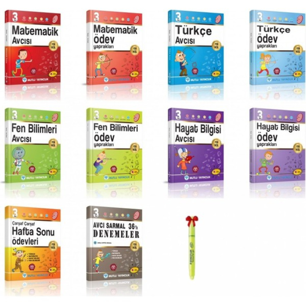 Mutlu Yayıncılık 3.sınıf Avcı Serisi Full Set ( 10 Kitap) Kaynak Kitapları Fiyatı