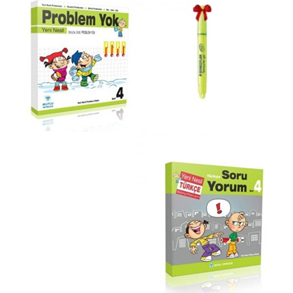 Mutlu Yayıncılık 4.sınıf Problem Yok ve Soru Yorum Set Kaynak Kitapları Fiyatı