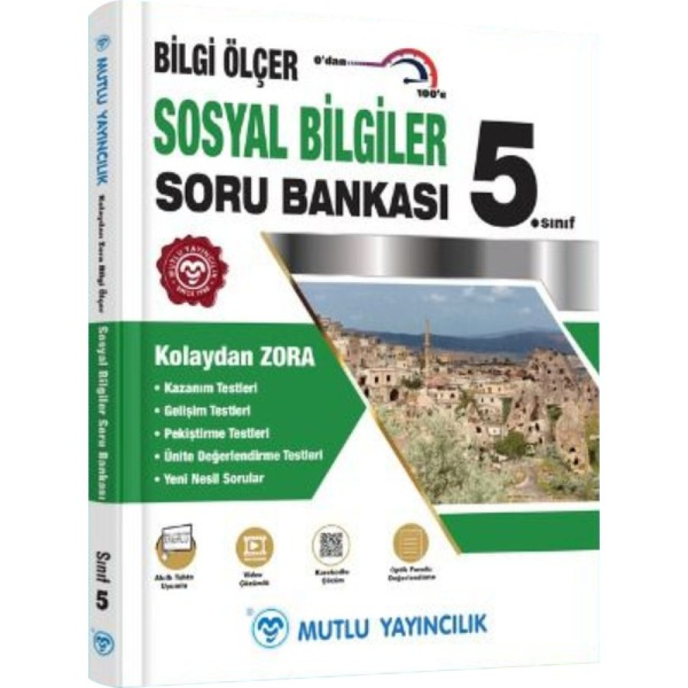 Mutlu Yayıncılık Mutlu Yayınları 5. Sınıf Sosyal Bilgiler Bilgi Ölçer Soru Bankası Sosyal Bilgiler Fiyatı