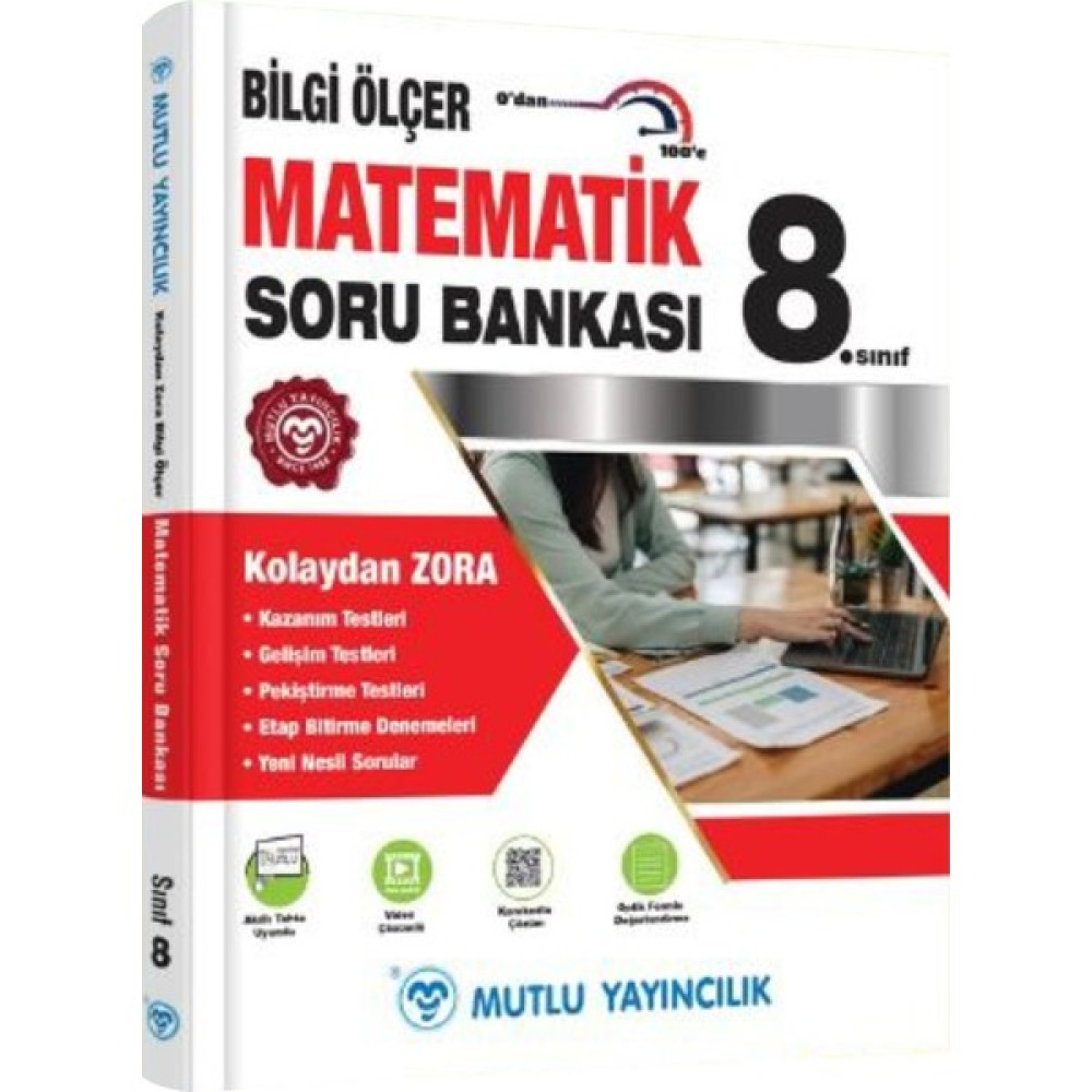 Mutlu Yayıncılık Mutlu Yayınları 8. Sınıf Matematik Bilgi Ölçer Soru Bankası23 Matematik Fiyatı