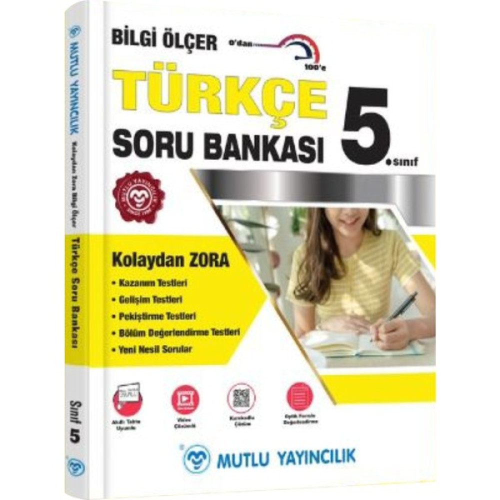 Mutlu Yayınevi Mutlu Yayınları 5. Sınıf Türkçe Bilgi Ölçer Soru Bankası Türkçe Fiyatı