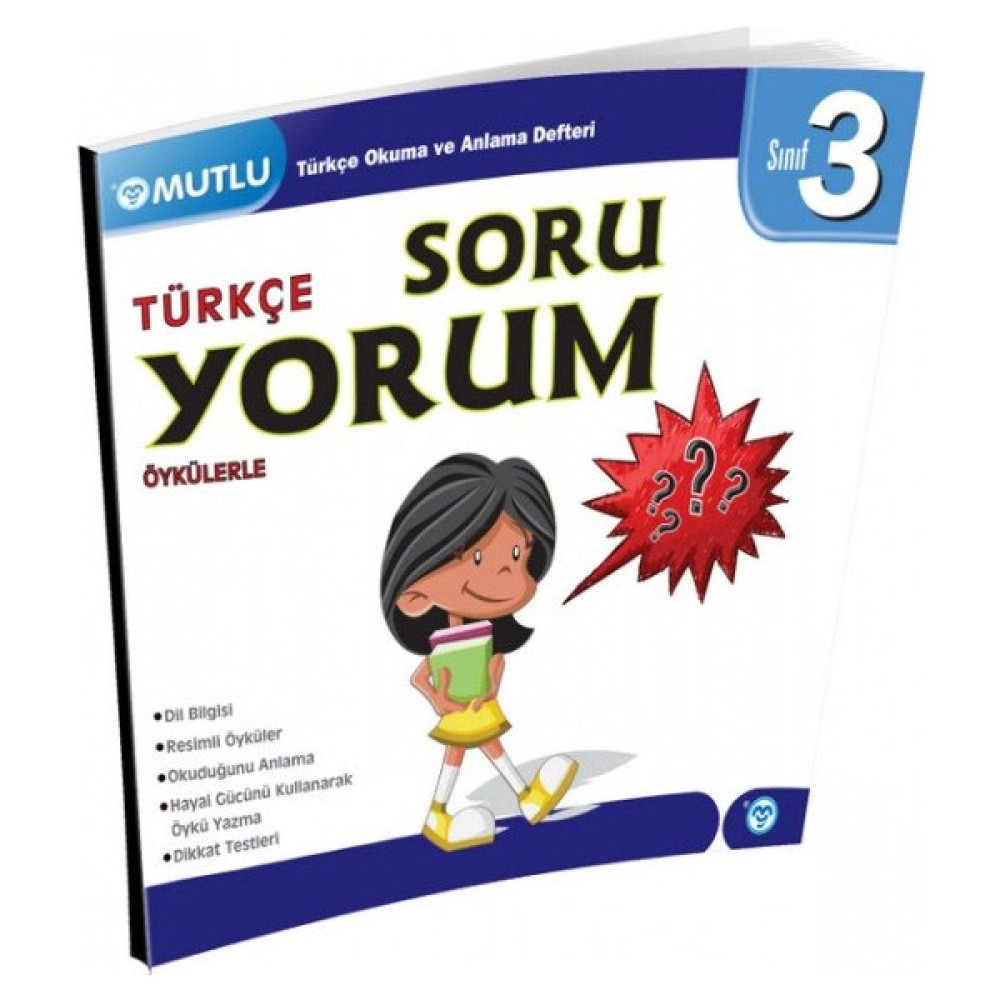 Mutlu Yayınları 3. Sınıf Türkçe Öykülerle Soru Yorum Tüm Dersler Fiyatı