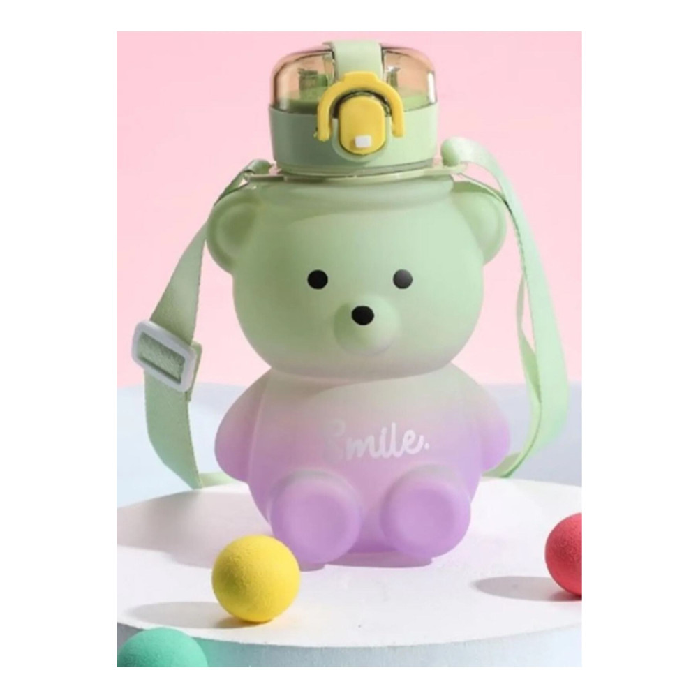 MUTLUHOME Smile Ayıcık Model Su Matarası Su Şişesi Suluk 800 ml Bpa içermez Suluk Çocuk Okul Su Şişesi Suluk Fiyatı