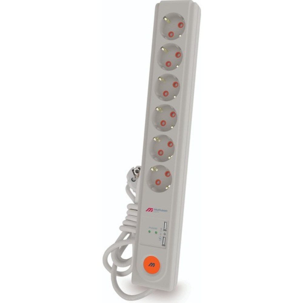 Mutlusan 6'lı Usb Anahtarlı Topraklı Grup Çoklu Priz Çocuk Korumalı Prizler Fiyatı