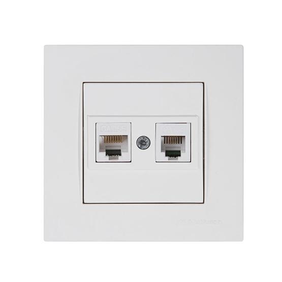 Mutlusan Rita Füme İkili Usb Topraklı Priz