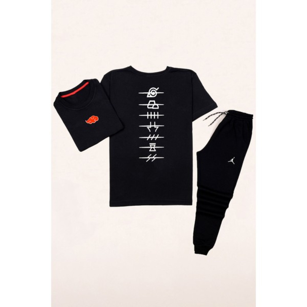 Muwen Butik Unisex Bulut Baskılı Eşofman Takımı Erkek Eşofman Fiyatı
