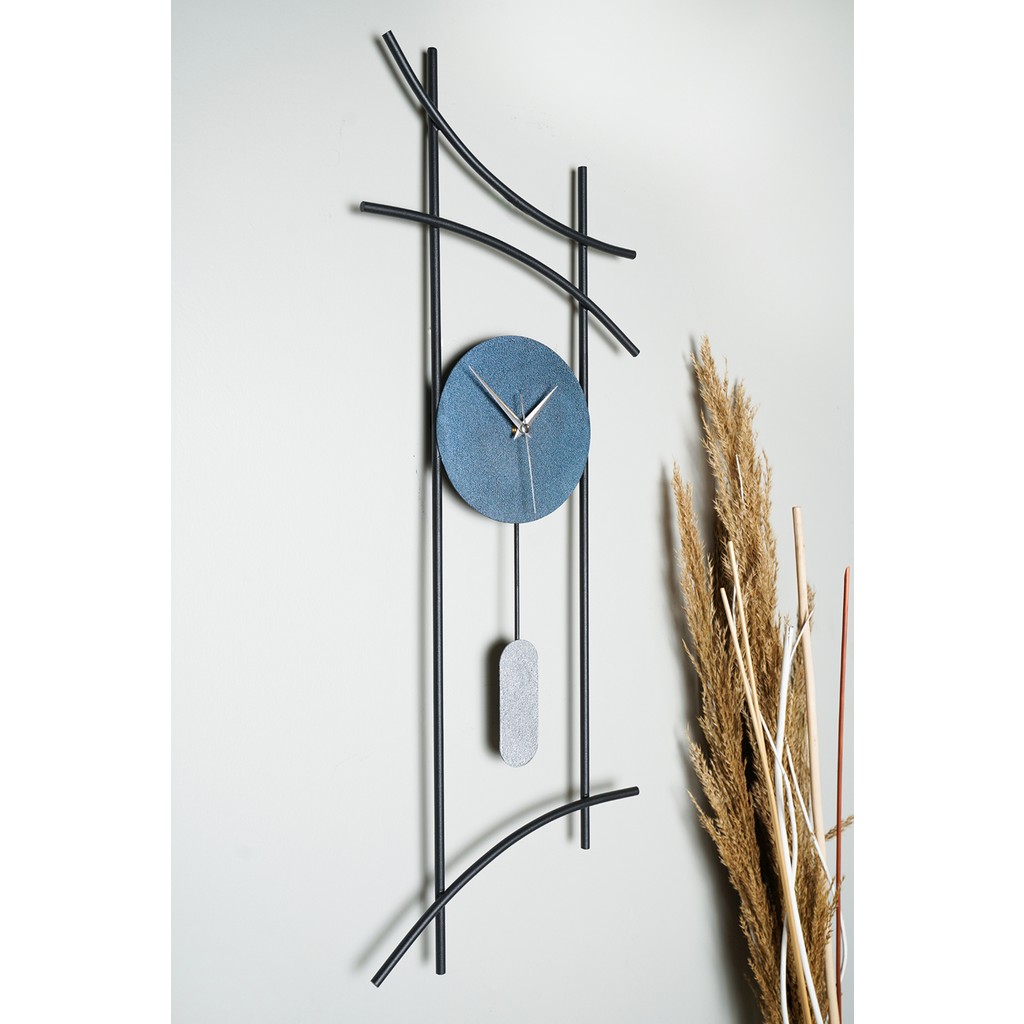 Muyika Design 75-30 cm Metal Yuvarlak Dekoratif Duvar Saati Sessiz Mekanizma ile Renkli - MYK2097-8 Duvar Saati Fiyatı