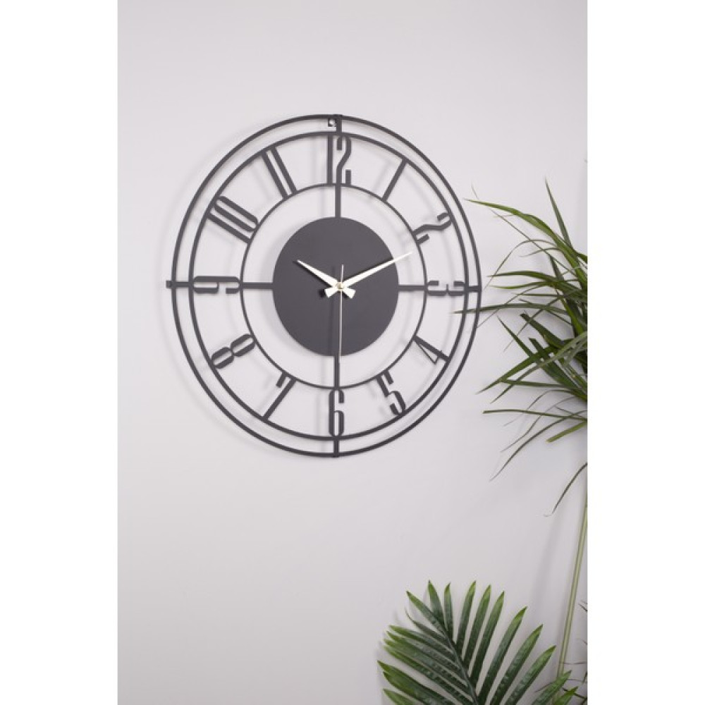 Muyika Design Muyika Armageddon Metal 50X50CM Sessiz Mekanizmalı Dekoratif Duvar Saati Mds-50 - Siyah - 50 cm Dekoratif Saat Fiyatı