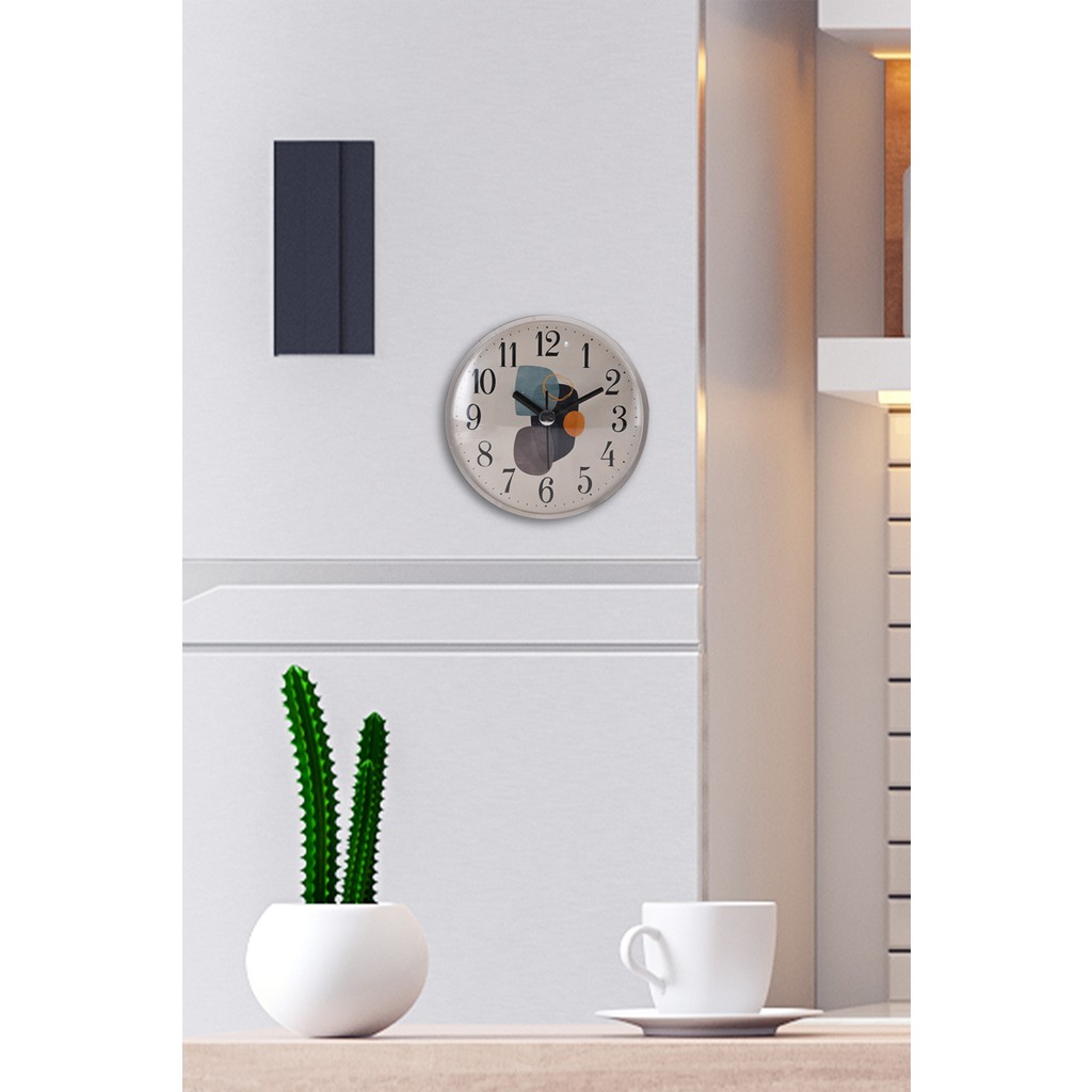 Muyika Design Muyika Kiely Mıknatıslı Musica Buzdolabı Saati 11 cm Bds-Y - Gri Buzdolapları Fiyatı