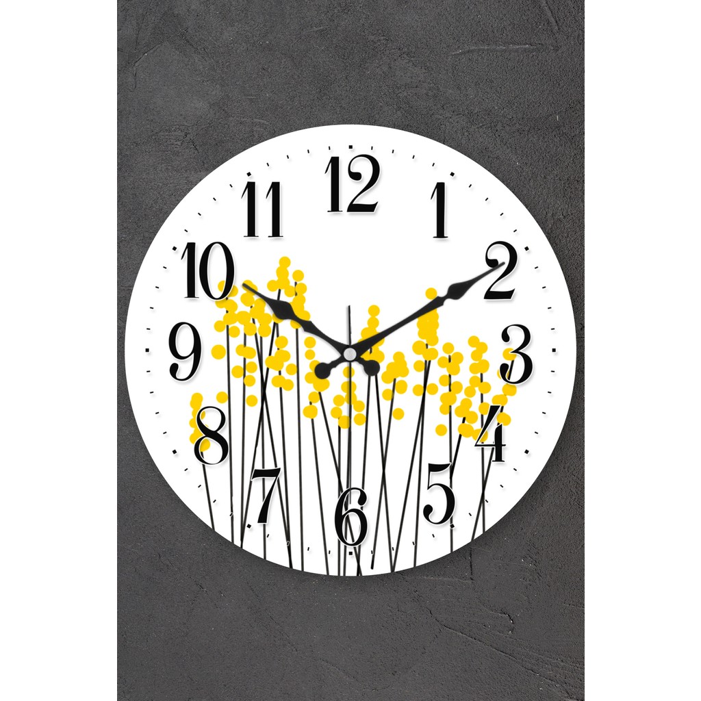 Muyika Design Muyika Reggia Bombe Gerçek Cam Sessiz Mekanizma 36CM Duvar Saati - 35 x 35 cm - Renkli Duvar Saati Fiyatı