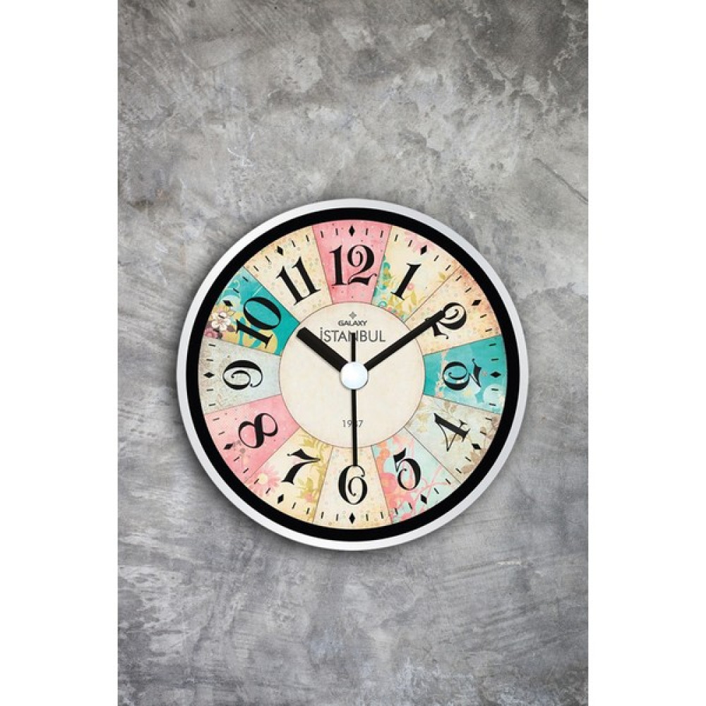 Muyika Kiely Mıknatıslı Pastel Çark Buzdolabı Saati 11 cm Bds-Y Dekoratif Saat Fiyatı