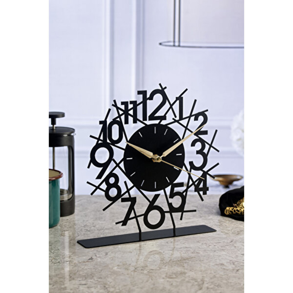 Muyika Lineal Metal Masa Üstü Saati 25X23Cm Mms-M Masa Saati Fiyatı