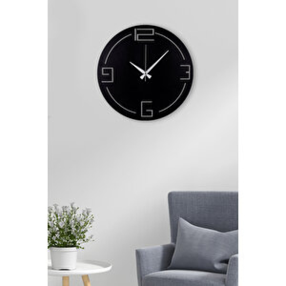 Muyika Muyi̇ka Bersha Metal Siyah Duvar Saati 41x41cm Mds-41 Dekoratif Saat Fiyatı