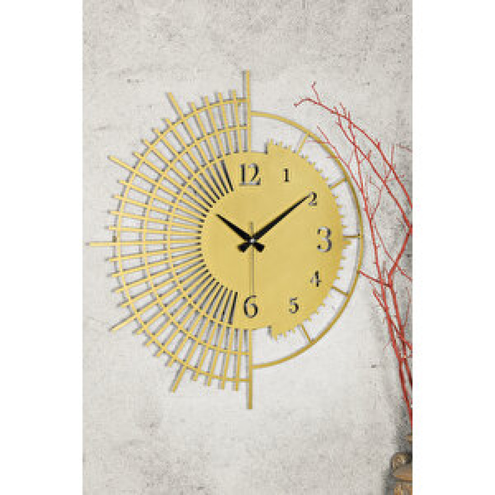 Muyika Muyi̇ka Stri Yeni Koleksiyon Dekoratif Metal Gold Eskitme Duvar Saati 41x41cm Sessiz Mekanizma Mds-41 Dekoratif Saat Fiyatı
