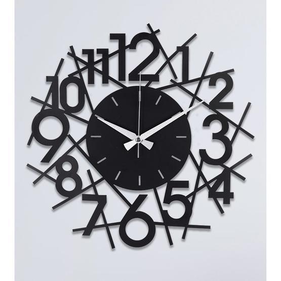 Muyika MYK1330 Lienal Metal Siyah 41x41 cm Duvar Saati
