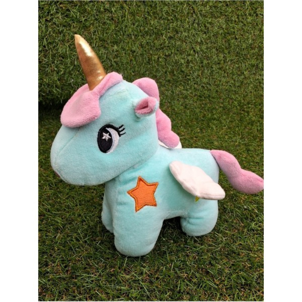 Muzee Unicorn Oyuncak 28 cm - Mavi Peluş Oyuncaklar Fiyatı