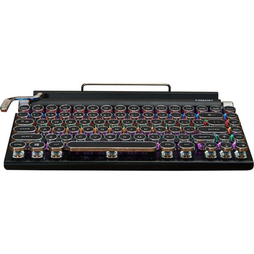 Muzi 83 Tuşlu Kablosuz Bluetooth Çift Modlu Mavi Eksenli Mekanik Klavye Punk Retro Mekanik Klavye Tablet Pc'ler Için Kaplama Klavye (Yurt Dışından) Oyuncu Klavyesi Fiyatı
