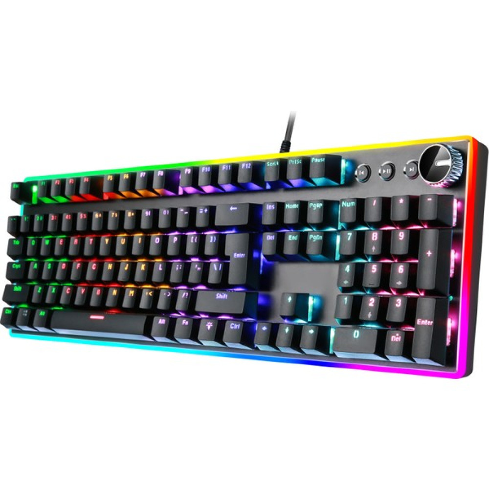Muzi Gerçek Mekanik Klavye Mavi Eksenli Mekanik His Klavyesi Aydınlatmalı Rgb Oyun Klavyesi Internet Kafe Klavyesi (Yurt Dışından) - Siyah - Kırmızı Oyuncu Klavyesi Fiyatı