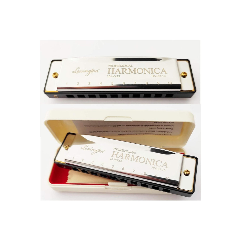 Müzikal Dükkan Lexington 10 Delikli Mızıka Professional Harmonica Do (c) Nefesli Çalgılar Fiyatı